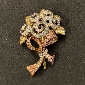 Vintage signed Swarovski Crystal 1998 Limited Edition Compassion Brooch